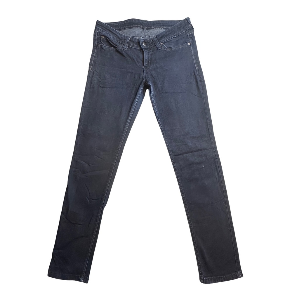 Vintage Levis Skinny Jeans Womens 9M Dark Wash Indigo Stretch Denim Low Rise Y2K - Picture 2 of 16